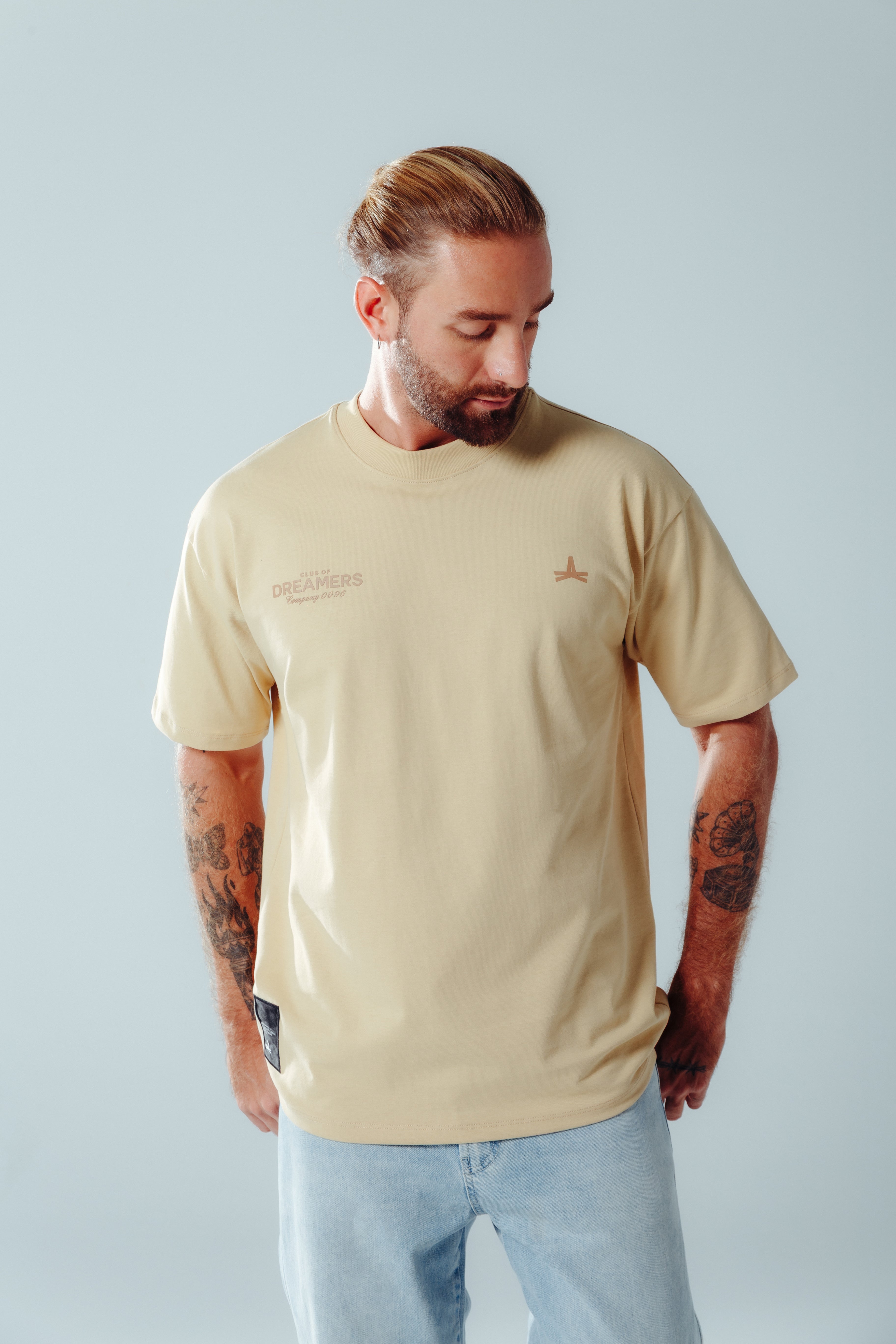 Dreamer Army Oversize T-Shirt Beige