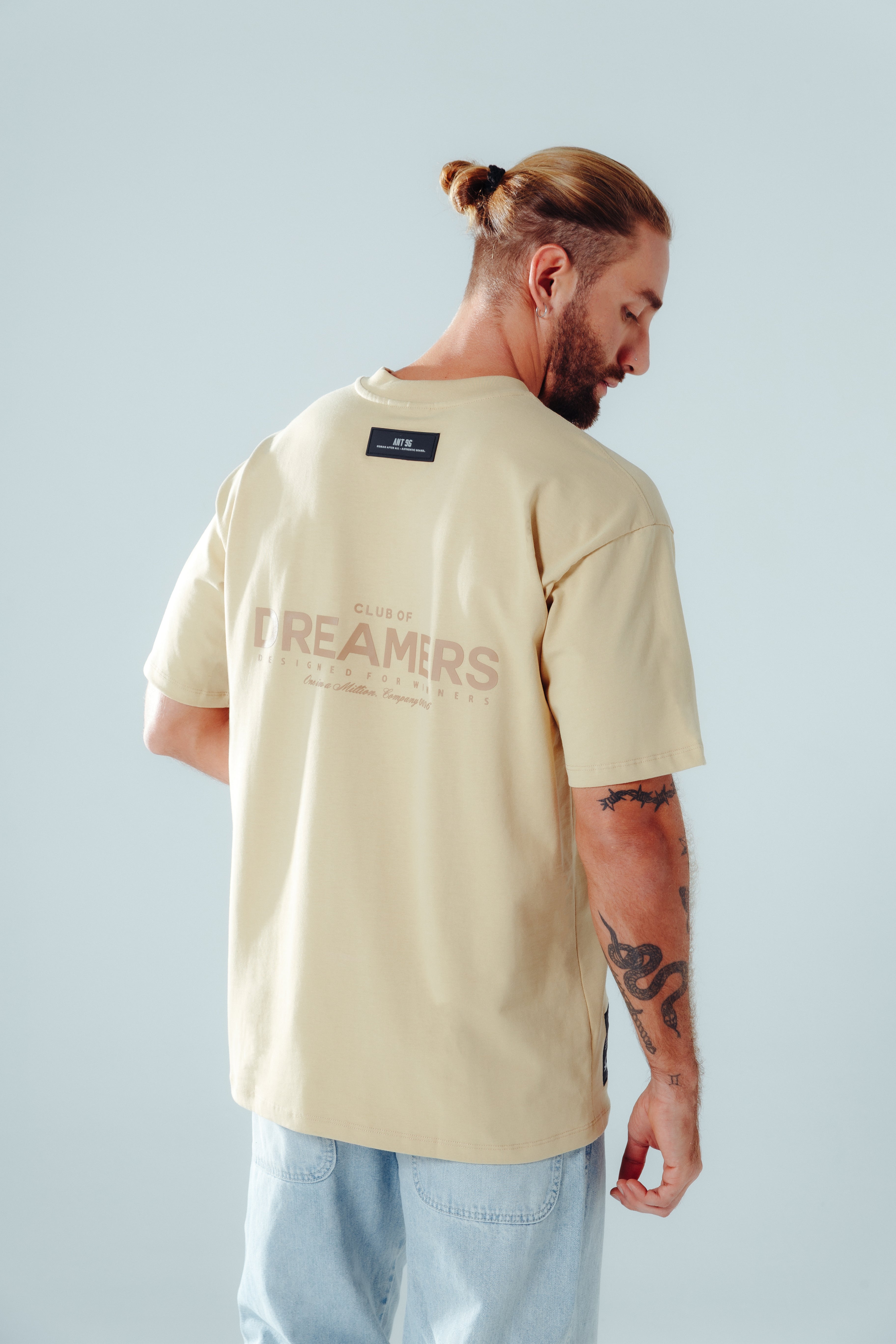 Dreamer Army Oversize T-Shirt Beige
